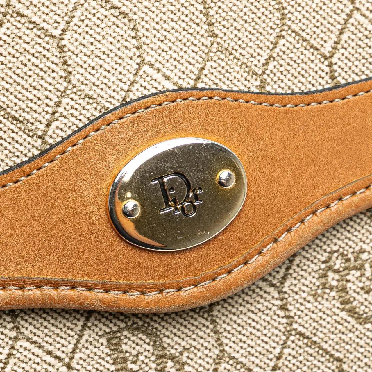 Thumbnail - Christian Dior Hobo Bags - Honeycomb Coated Canvas Chain Crossbody - Gr. unisize - in Braun - für Damen