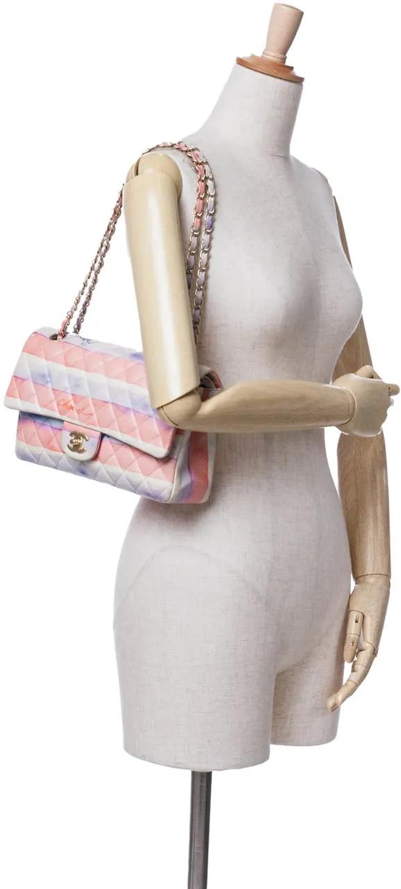 Thumbnail - Chanel Hobo Bags - 2009-2010 Medium Classic Printed Lambskin Watercol - Gr. unisize - in Bunt - für Damen