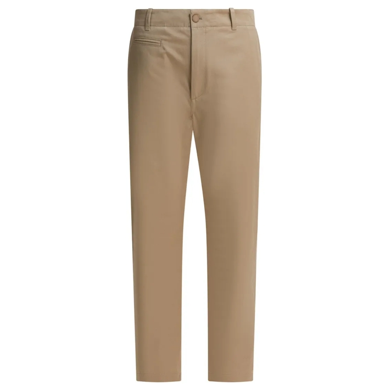 Givenchy Chino Fitted Brown Cotton Chino Pants With Couture Stitc Neutrals