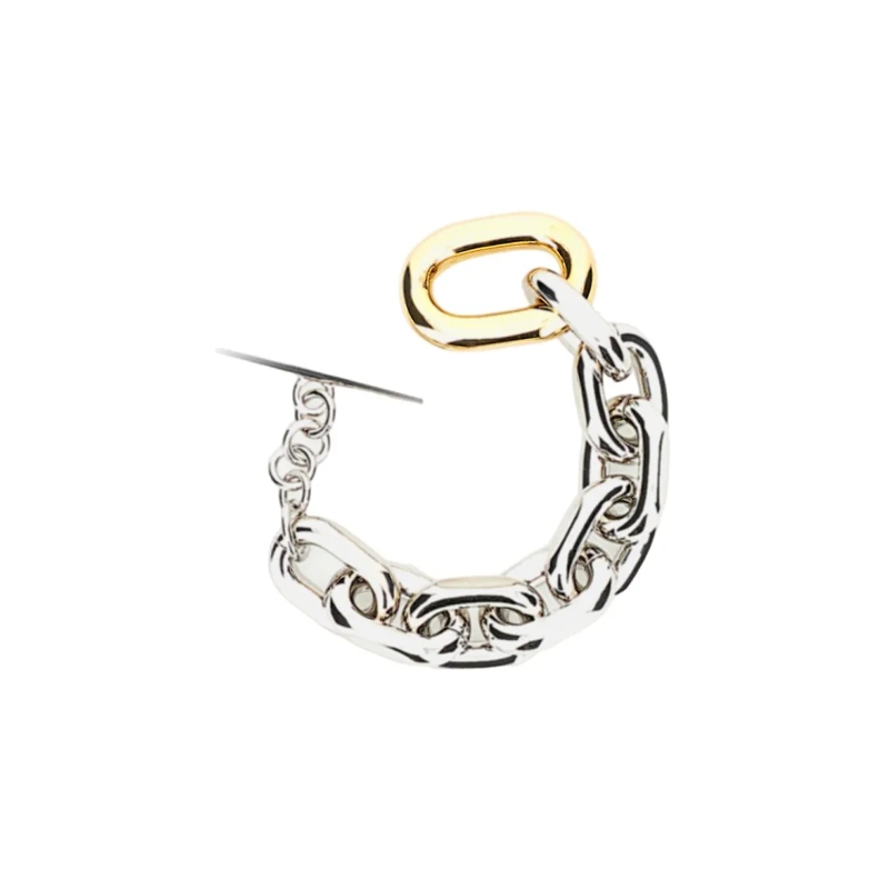 Paco Rabanne Armband Intertwined Silver Chain Bracelet With Gold Detail Not Applicable