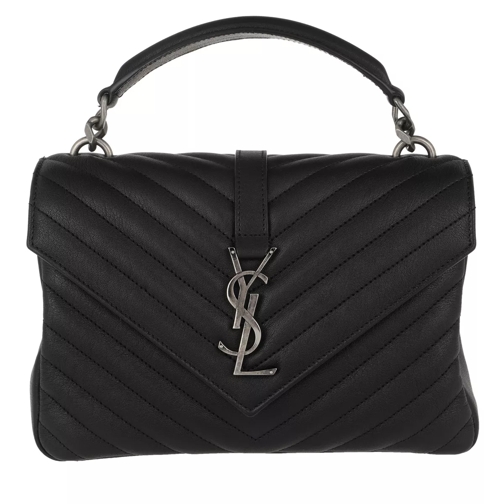 Saint Laurent YSL Monogramme Bag Leather Black Satchel