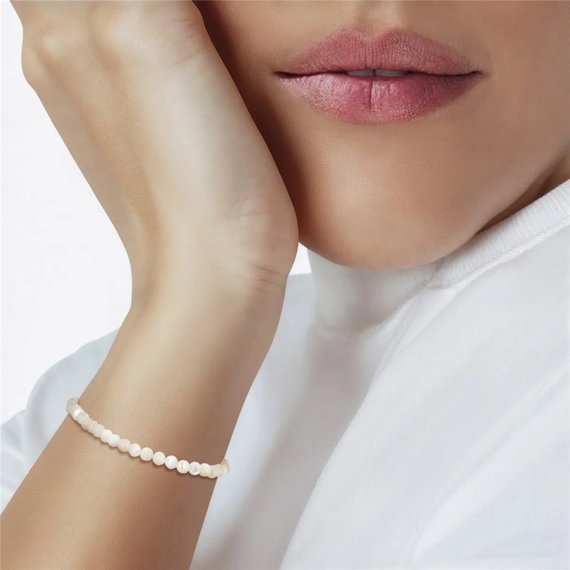 Glanzstücke München Armband Sterling Silber Armband Zirkonia Perlmutt gold(Image 2)