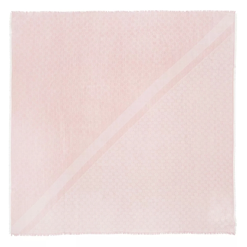 Gucci Unisex Square Scarf Pink Lightweight Scarf