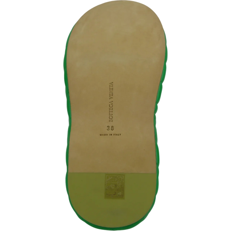 Bottega Veneta Hausschuhe Sandalo imbottito in pelle verde grün (Image 5)