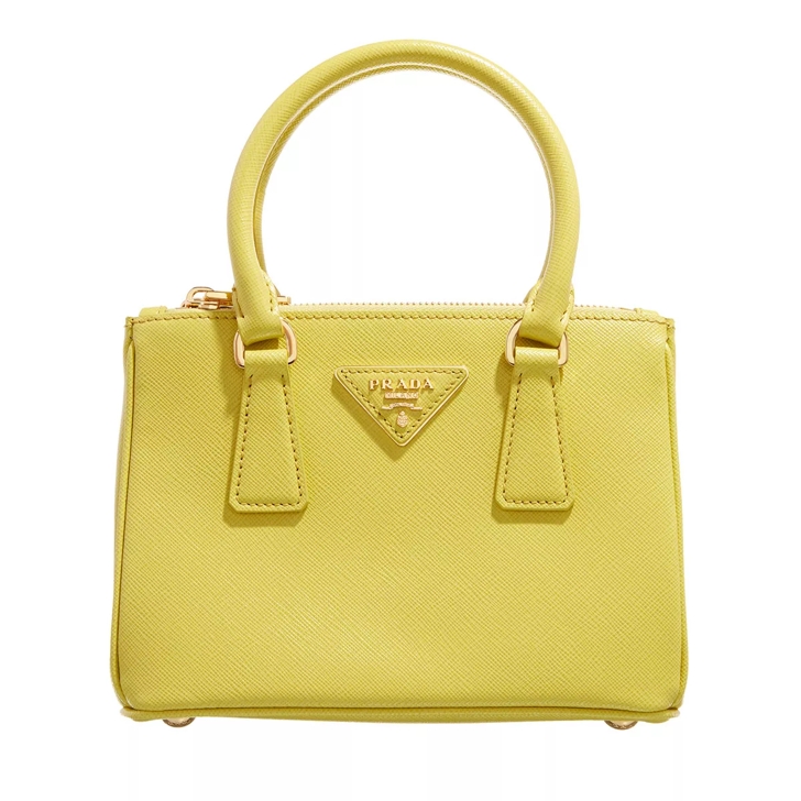 Prada Galleria Mini Yellow Mini Tas