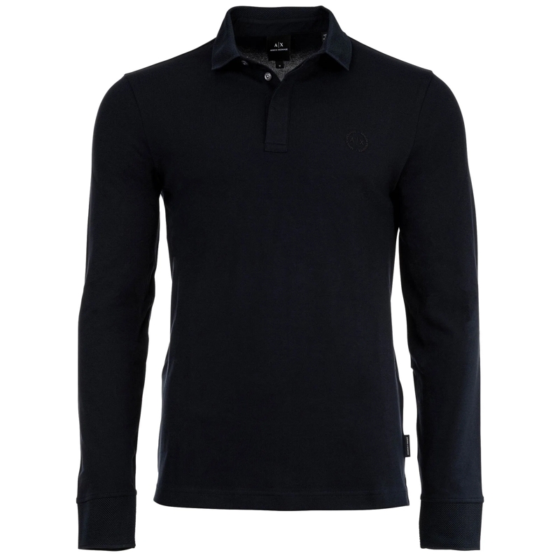 Armani Exchange Polohemd Armani Exchange A|X ARMANI EXCHANGE Herren Langarm marine