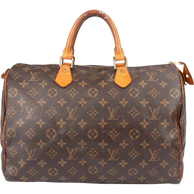 Louis Vuitton Tote Louis Vuitton Canvas Monogram Speedy 35 Handbag braun