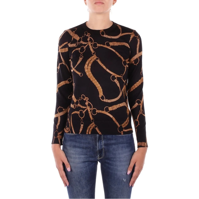 Ralph Lauren  Sweaters Black Tan schwarz