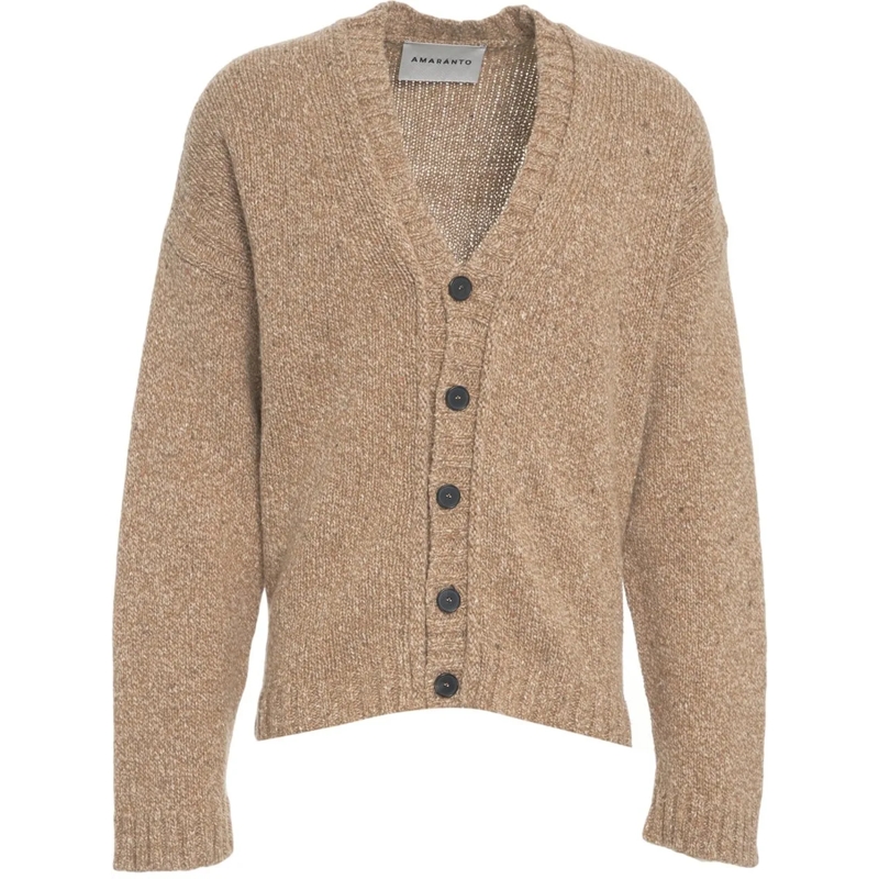 Amaranto Weste Wool blend cardigan braun