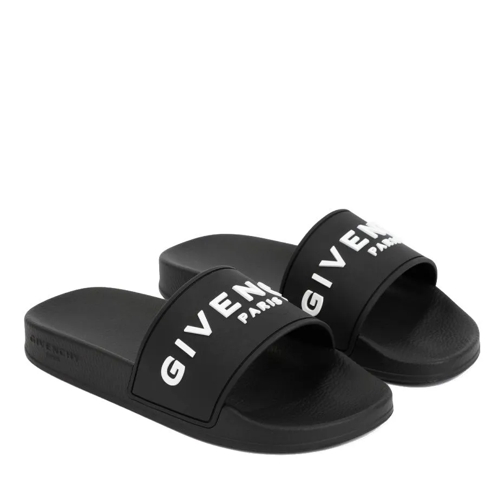 Givenchy Logo Flat Slide Sandals Black Sandaal