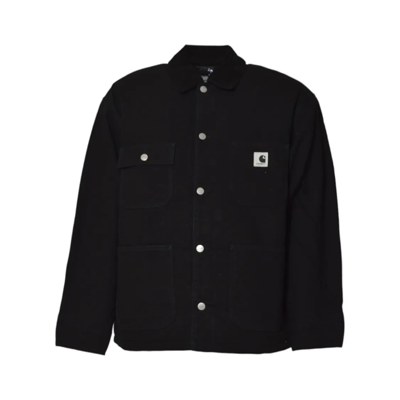 Carhartt Wip Manteau d'hiver Structured Short Coat With Button-Up Front And Fla Black