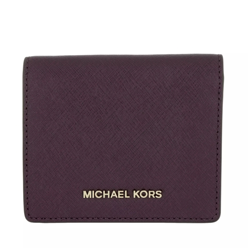 MICHAEL Michael Kors Money Pieces Flap Card Holder Damson Portemonnaie mit Überschlag