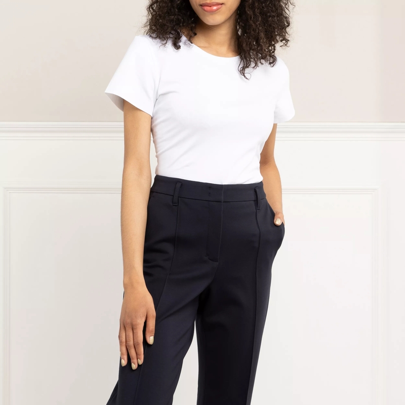 Dorothee Schumacher T-Shirt ALL TIME FAVORITES o-neck camellia white(Image 2)