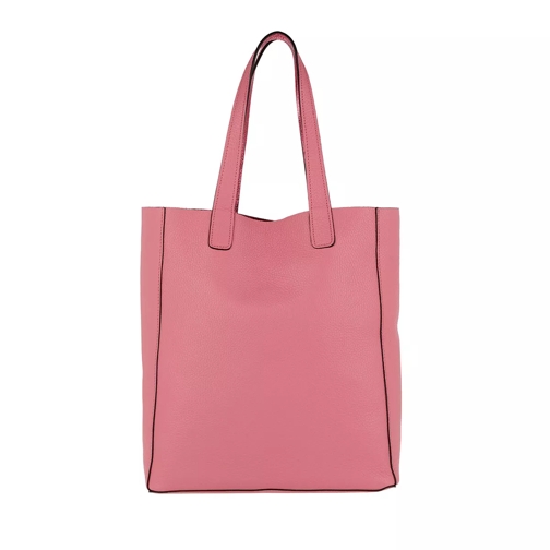 Abro Adria Double Leather Shopping Bag Peony Boodschappentas