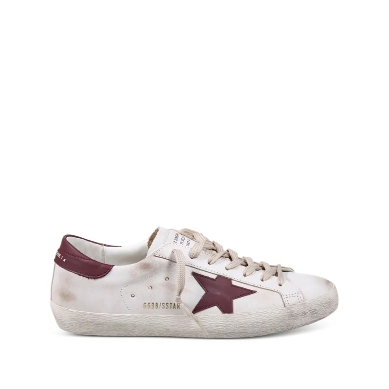 Golden Goose Lage-top sneaker Low-Top Sneakers With Dark Red Star Emblem Grey