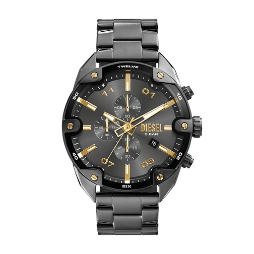 Diesel Digitaal Horloge Diesel Spiked Men's Watch DZ4669 Grau