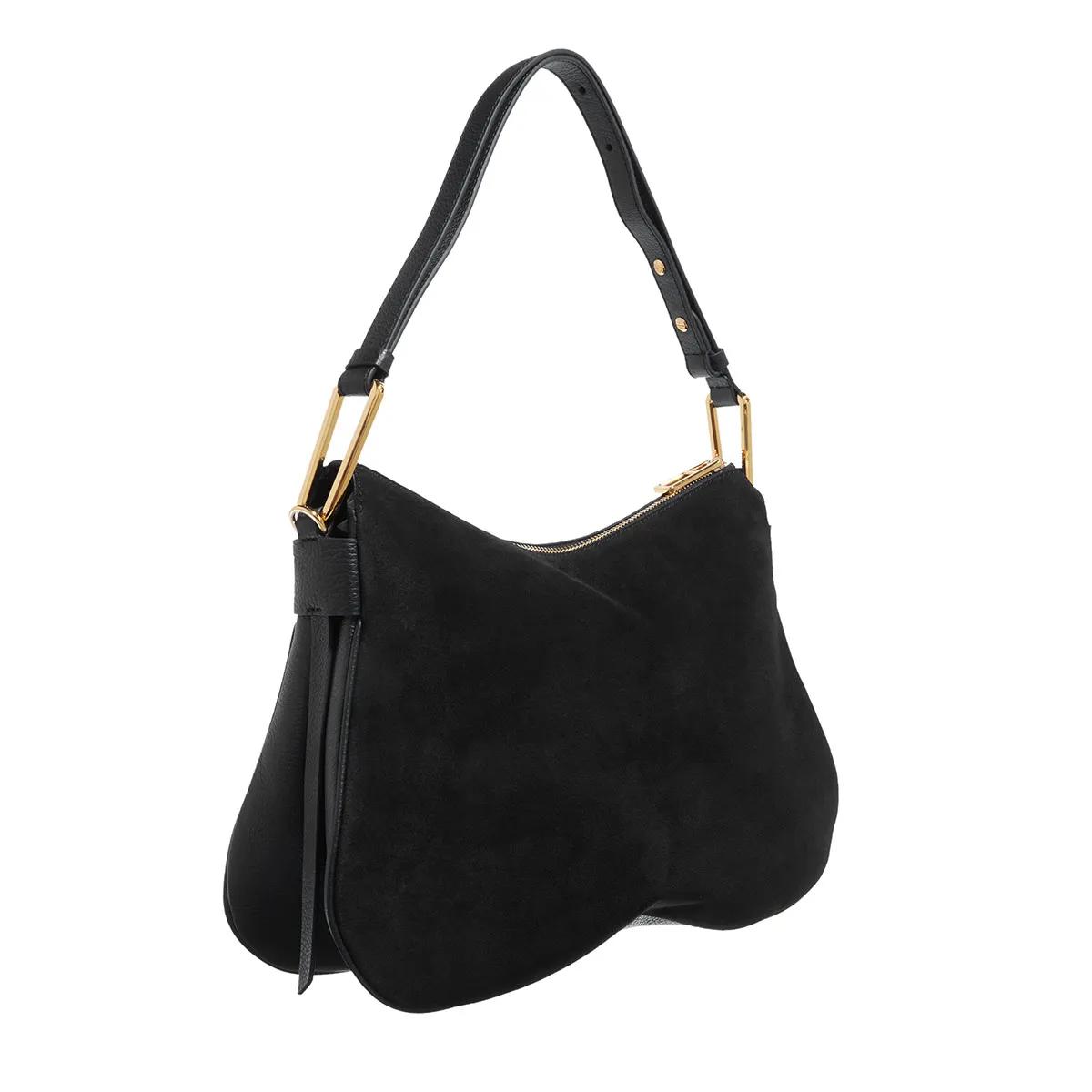 Coccinelle Hobo bags magie Suede Bim in zwart