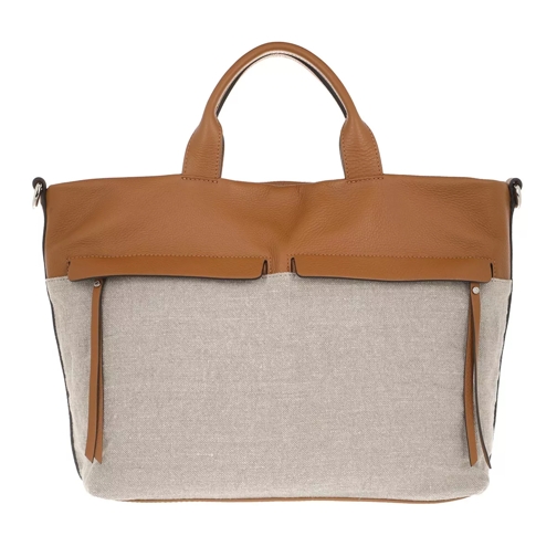 Gianni Chiarini Two Handle Shopping Bag Leather Cuoio Shoppingväska