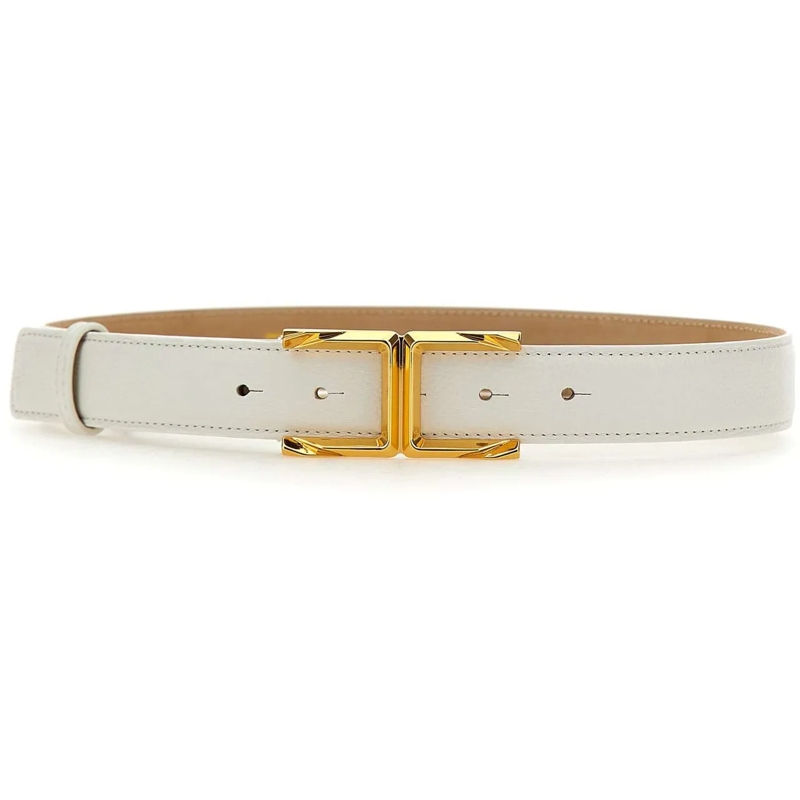 Elisabetta Franchi Veste de transition Belts White weiß