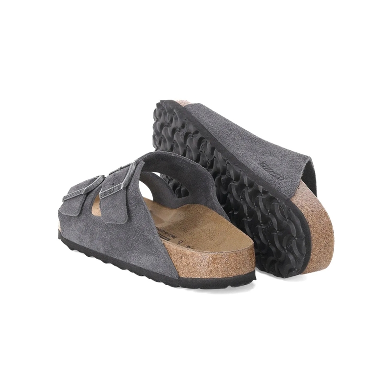 Birkenstock Schnürschuhe Sandalen Arizona aus Veloursleder grau(Image 2)