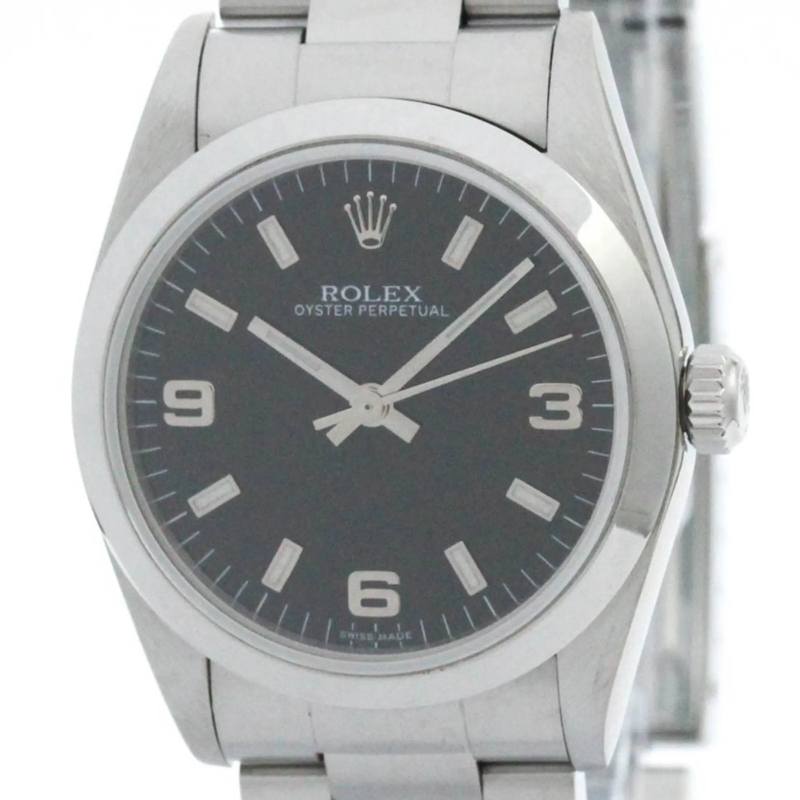 Rolex Montre automatique Oyster Perpetual Schwarz