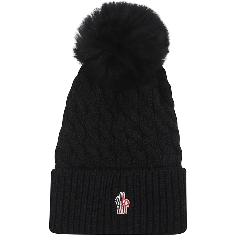 Moncler Mütze Tricot Beanie Black schwarz