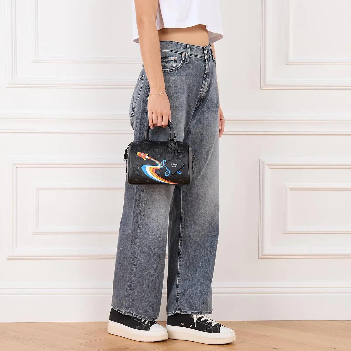 MCM Bowlingtassen Visetos Boston Small in zwart