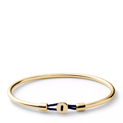 Miansai Nexus Cuff Gold Vermeil Polished S Solid Navy Bracelet