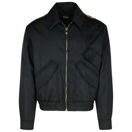 Versace Bomberjacks Bomber Jacket In Black Polyamide Black