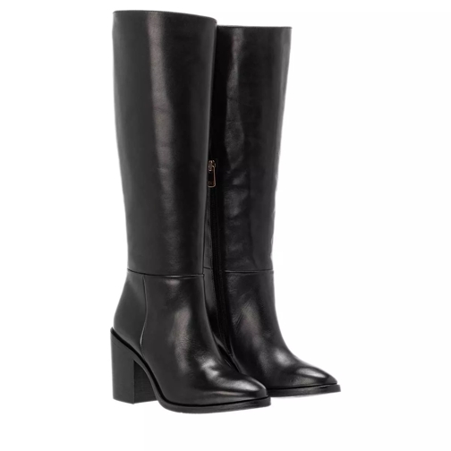 Tommy Hilfiger Shaded Long Boot Leather Black Boot