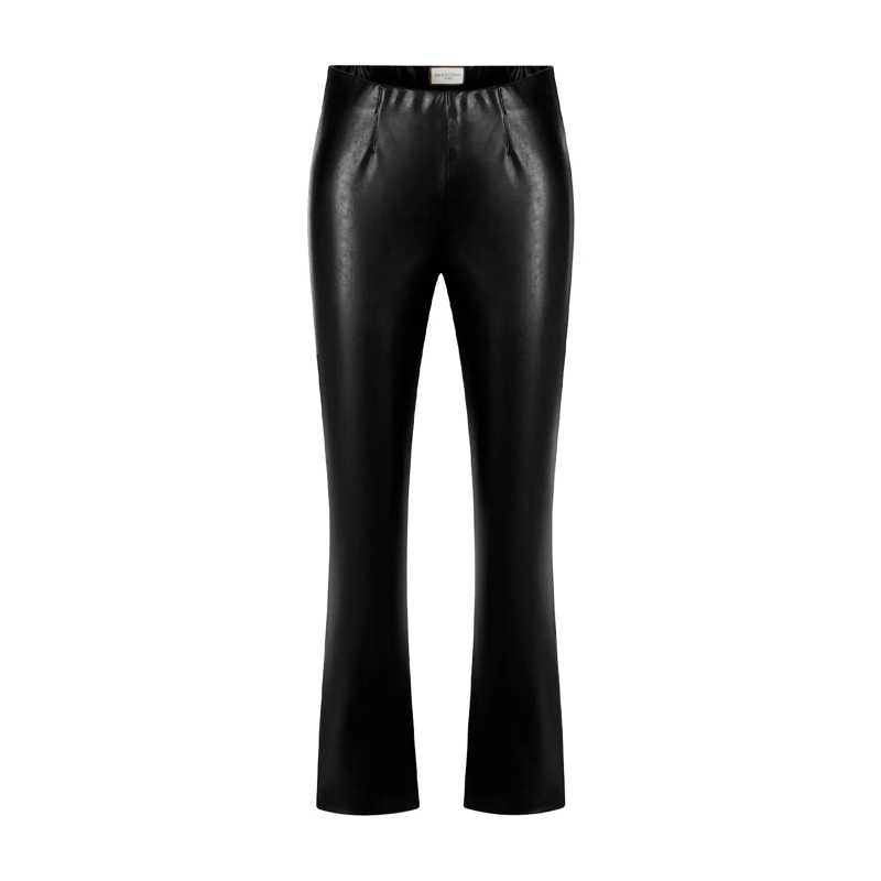 Seductive Freizeithose Hose Cindy in Lederoptik schwarz