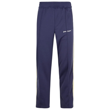 Palm Angels Jogger Navy Polyester Pants Blue Pantalon de jogging