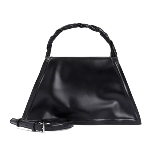 Paris Best Wire Black Cow Leather Handbag Black Schoudertas