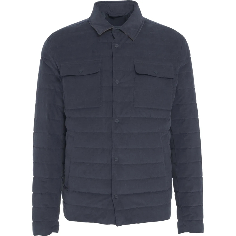 Herno Doudoune Neddlecord down jacket blau