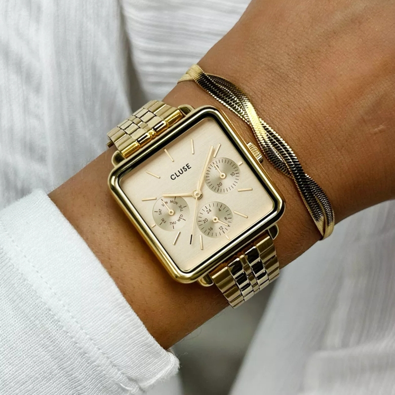 CLUSE Chronograph La Tétragone Multi Uhr Gold (Image 2)