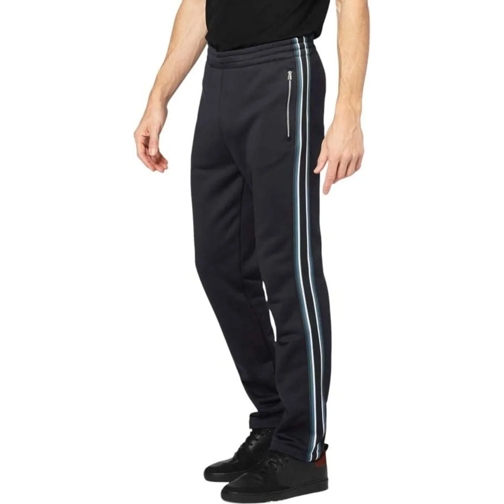 Paul Smith  Pantalon Jogging navy bandes ray�es noir bordeaux  mehrfarbig