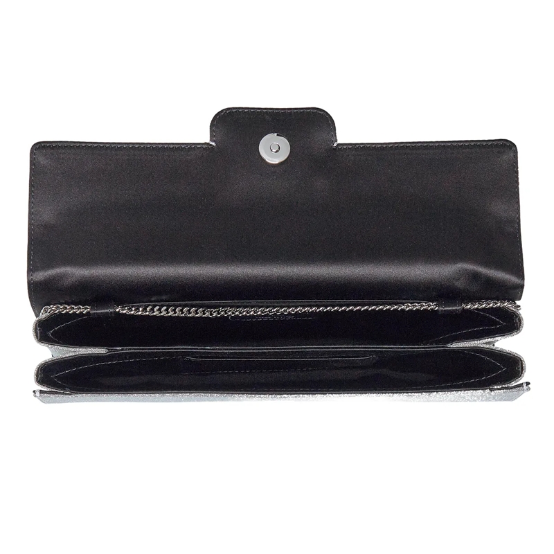 Roger Vivier Clutch Flower Buckle Clutch Argento(Image 6)