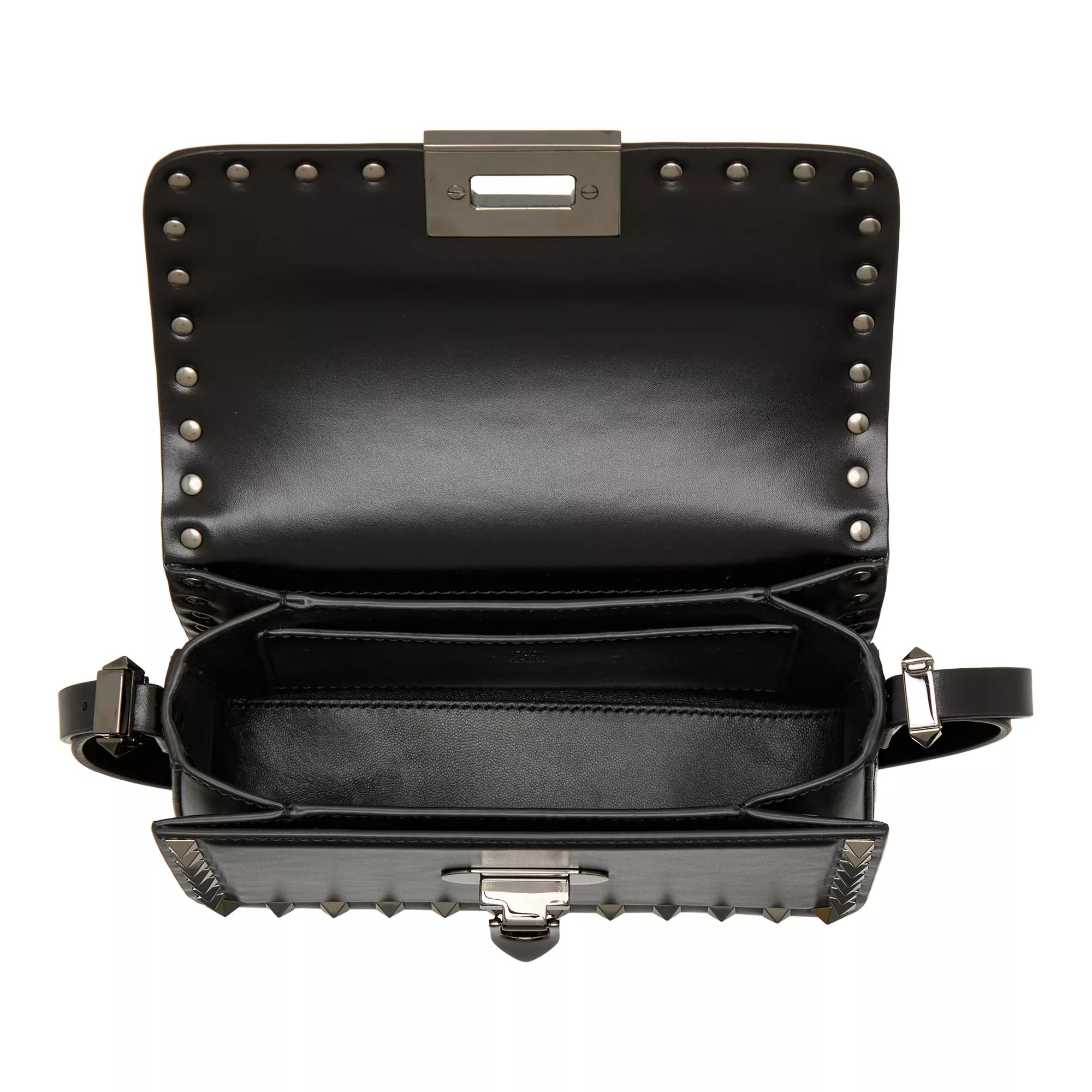 Valentino Garavani Hobo bags Small Rockstud Shoulder Bag in zwart