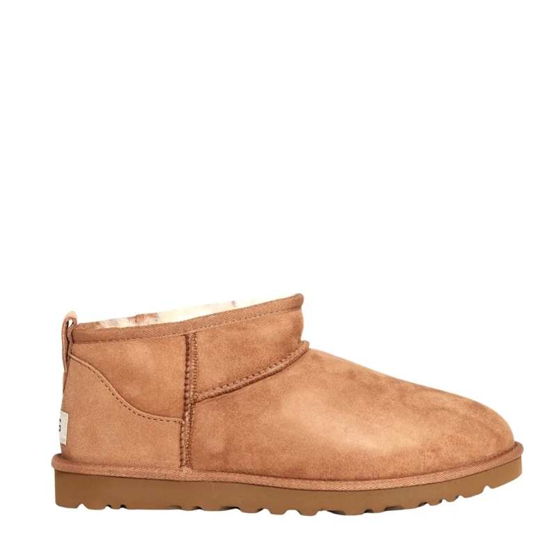 UGG Bottes Chestnut Suede Ultramini Ankle Boots Neutrals