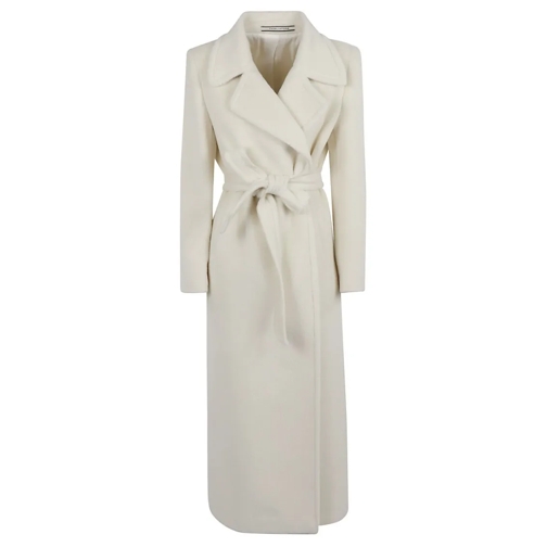 Tagliatore Bontjassen Chic White Alpaca Coat White