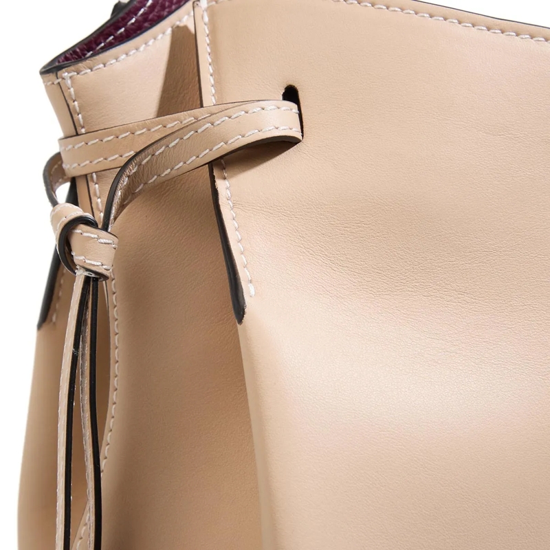 Lancel Tote Swann Smooth & Grained Cowhide Leathers - M Carrya Cappuccino(Image 5)