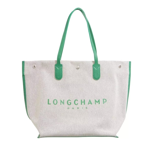 Longchamp Essential Toile Tote Bag L Green Shopper