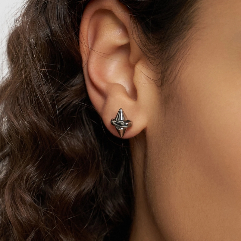 Liebeskind Berlin Ohrstecker Edelstahl Spikes silber(Image 2)