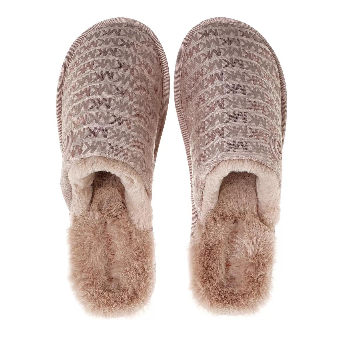 Michael kors deals pink fur slippers