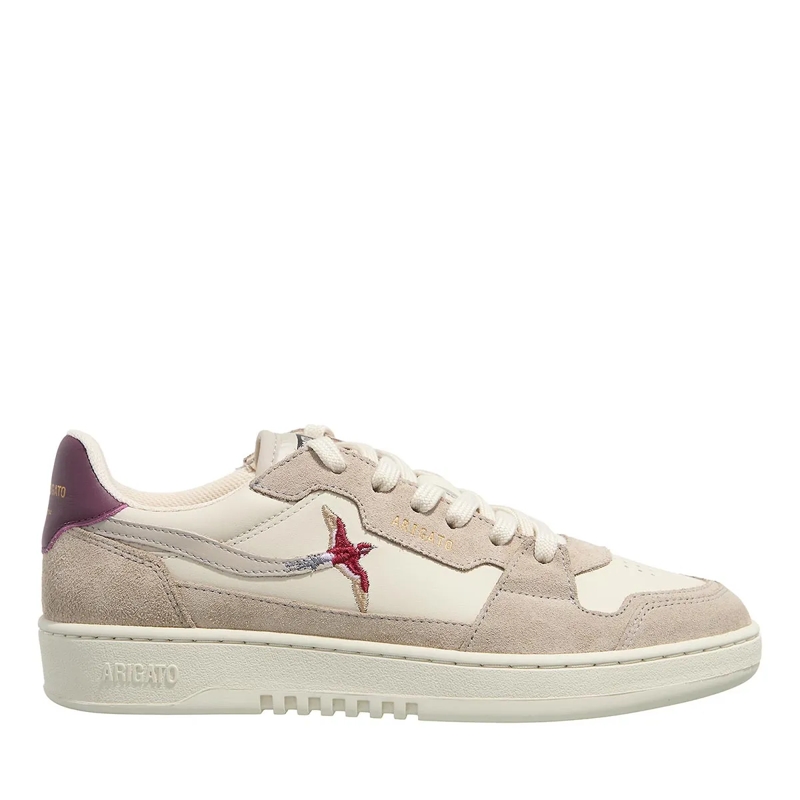 Axel Arigato Low-Top-Sneaker Dice Lo Bee Bird Sneaker Light Beige/Dark Burgundy