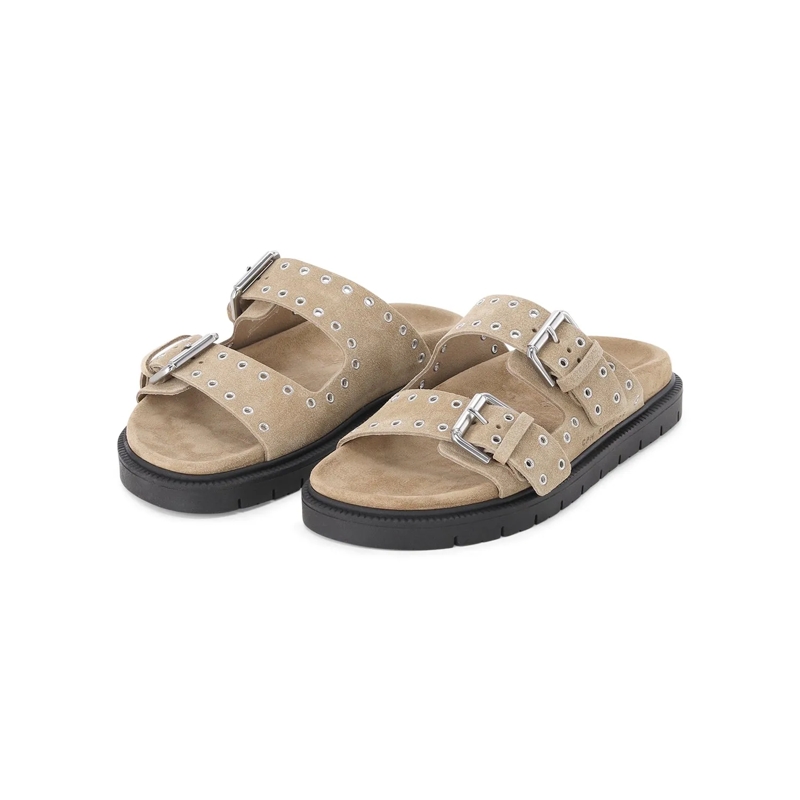 Copenhagen Schnürschuhe Sandalen CPH702 aus Veloursleder braun