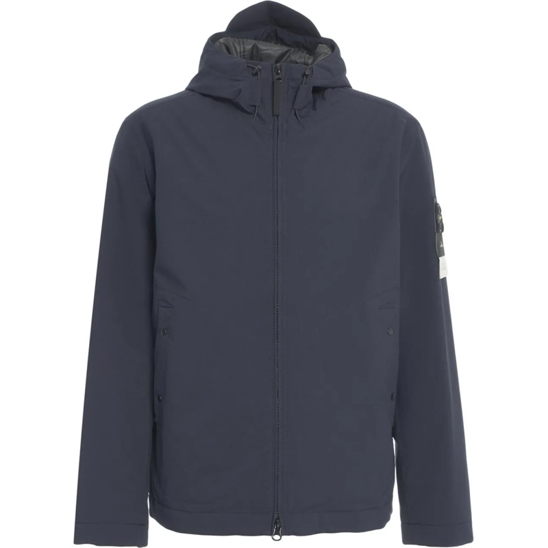 Stone Island Doudoune Technical jacket with hood blau