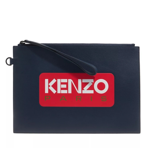 Kenzo Large Clutch Midnight Blue Aftonväska med spänne