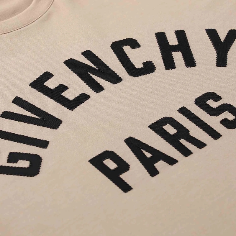 Givenchy T-Shirt Cotton T-Shirt With Grosgrain Appliqué And Riveted Neutrals(Image 8)