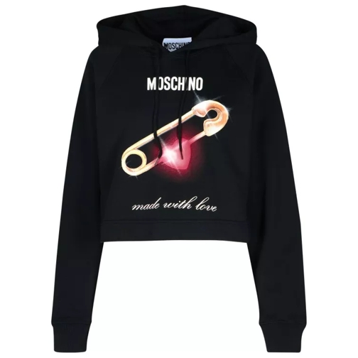 Moschino Black Cotton Sweatshirt Black 